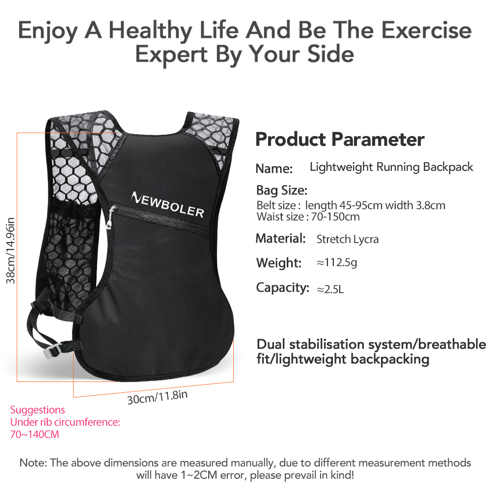 NEWBOLER Outdoor Trail Running - Mountain Biking Vest recension och pris