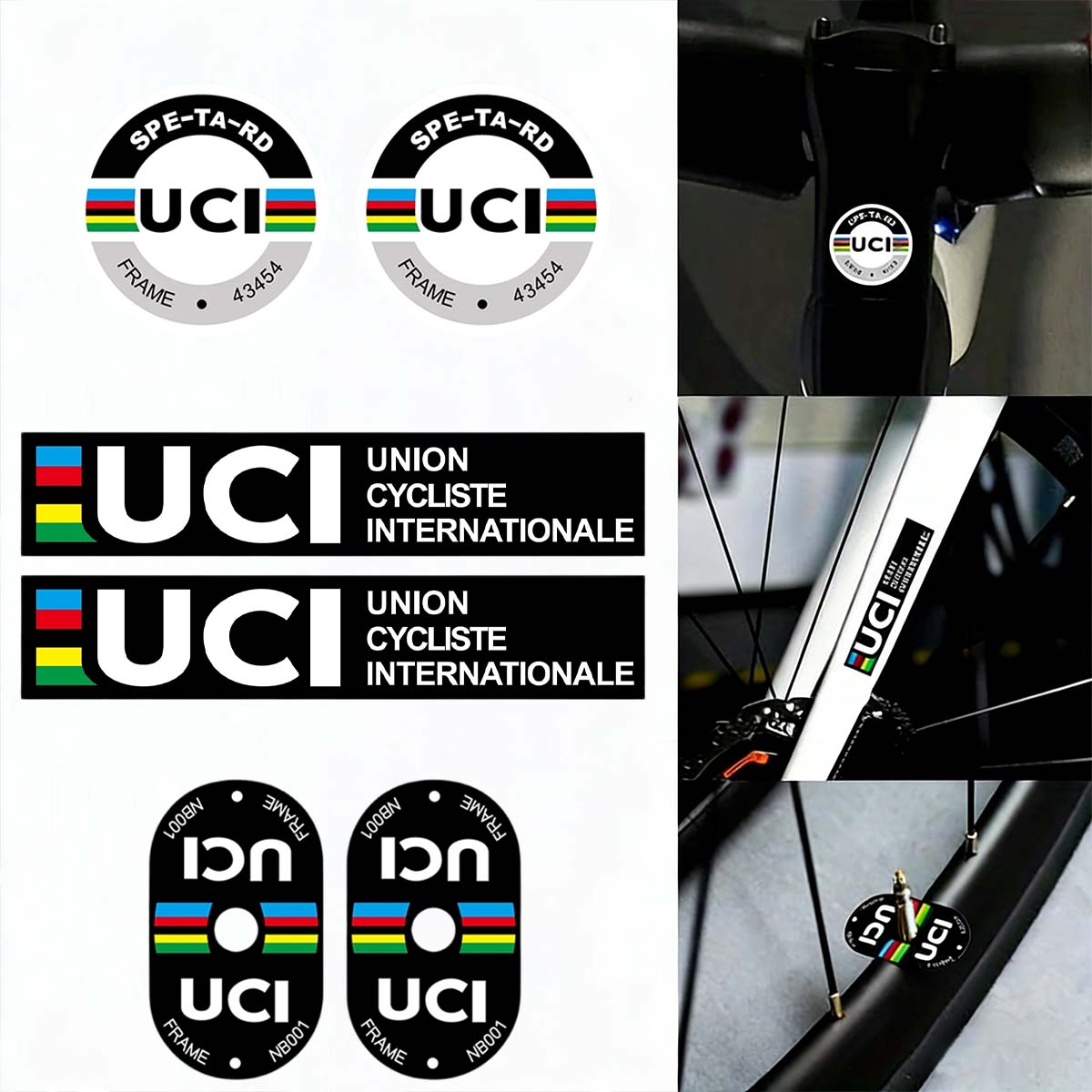 UCI Style Cycling Decor Sticke - Mountain Biking Uci recension och pris