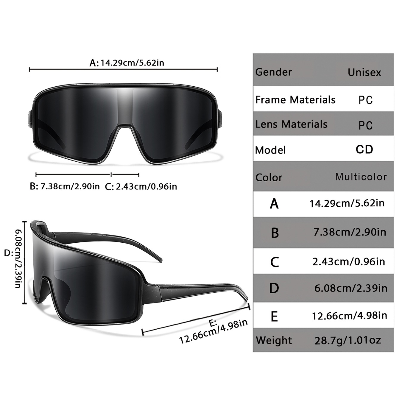 Outdoor Casual Sunglasses Larg - Mountain Biking Glasses recension och pris