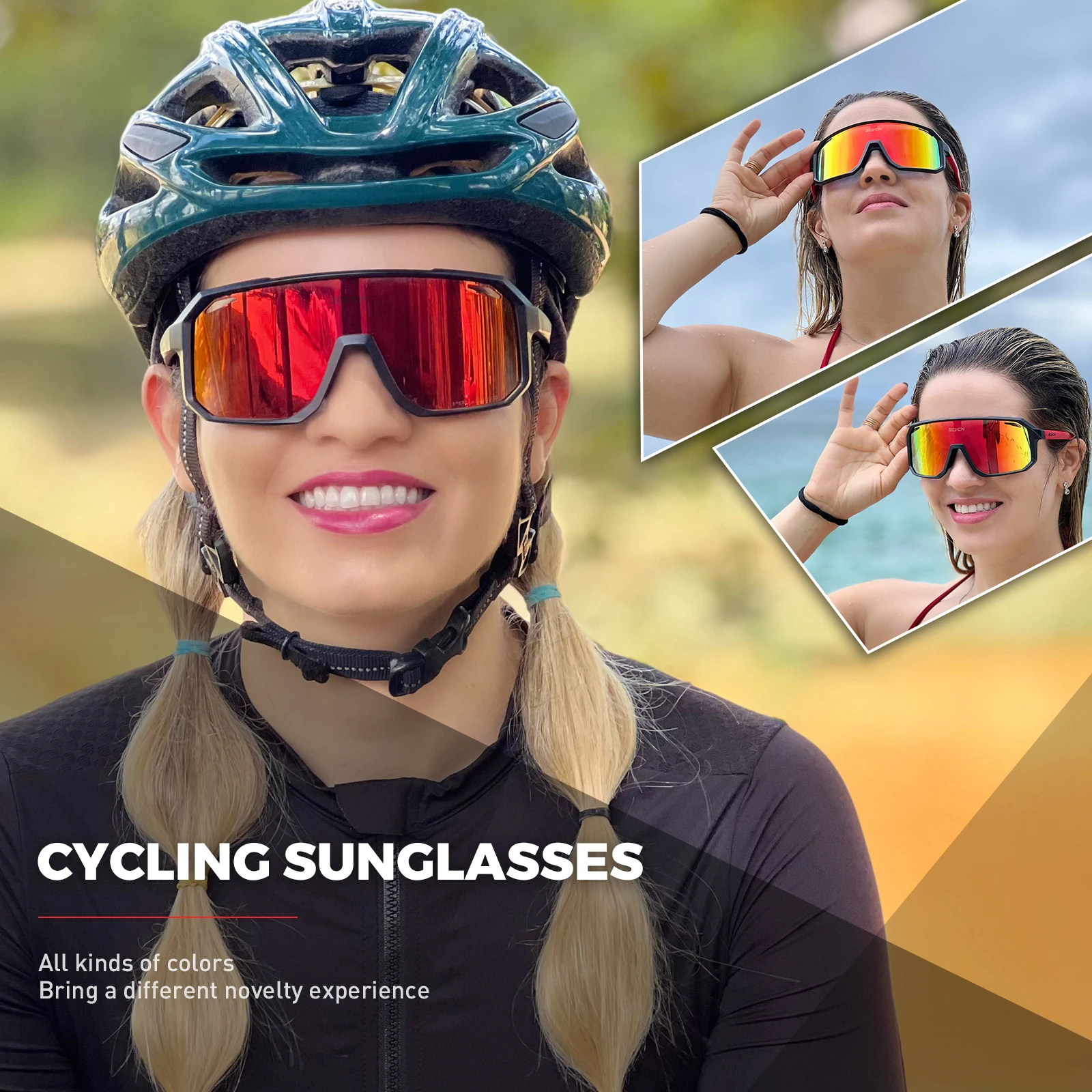 SCVCN New Cycling Sunglasses M - Mountain Biking Glasses recension och pris