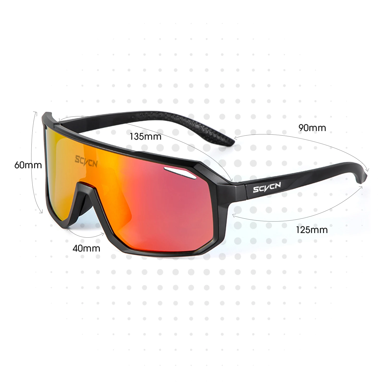 SCVCN New Cycling Sunglasses M - Mountain Biking Glasses recension och pris